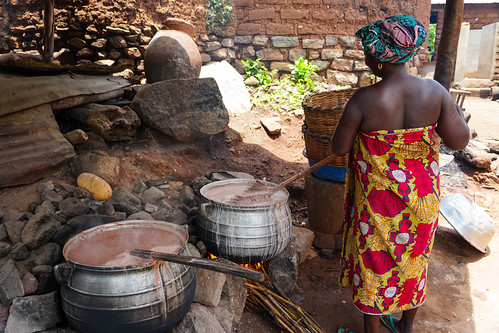 Brewing beer in northern Togo