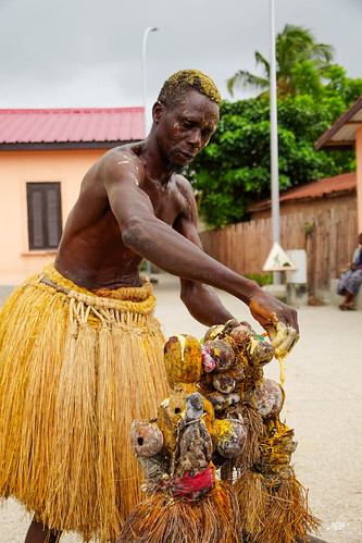 Kokou dancer in Ouidah