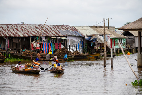 Waterside homes, Ganvie, Benin