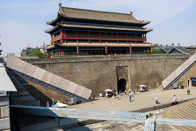Xi'an travel photography featuring the City Wall, Drum and Bell Towers, and the Terracotta Army - Xi'an City Wall