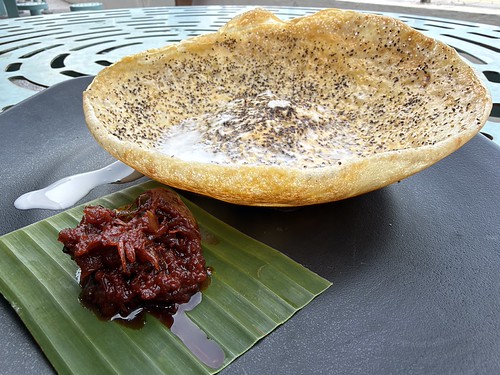Egg Pepper Appam with Cheeni Sambal