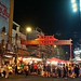 Entrance to the night market in Bangkok's Chinatown, July 27, 2026