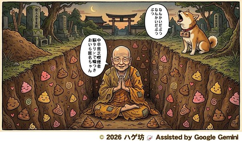 最近、ポチがそばにいる風刺画像をよく見か...