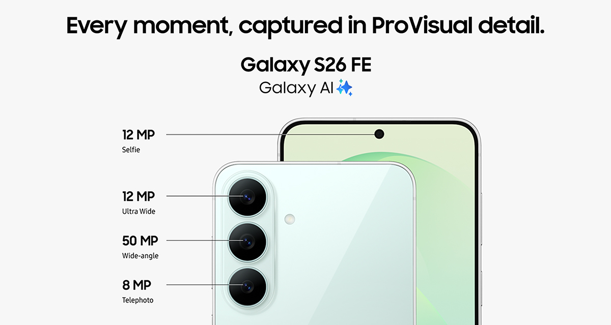 Make every moment count with the Galaxy S26 FE