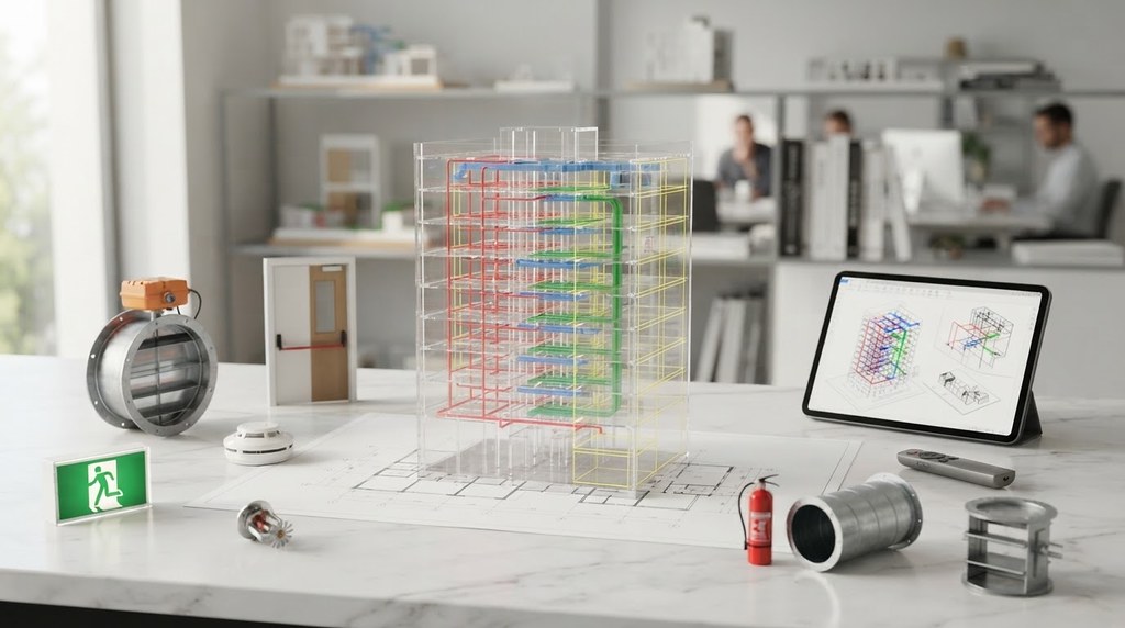 3D-моделирование систем пожарной безопасности