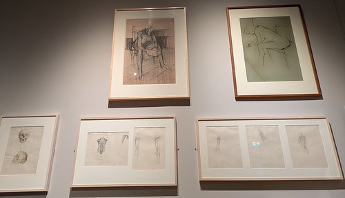 Hockney Pencil Drawings, Cartwright Memorial Hall, Bradford