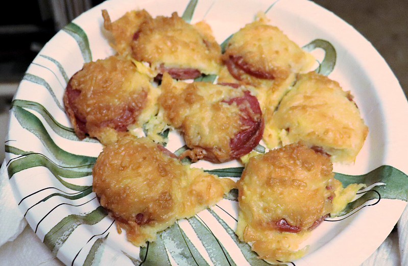 Plate of pizza snacks