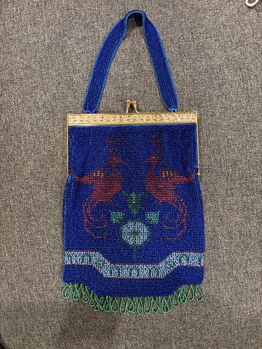 1924 Egyptian inspired beaded purse