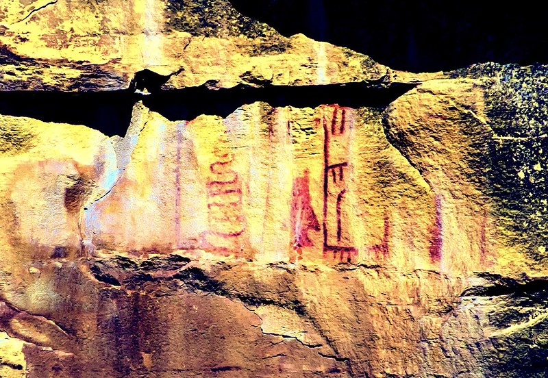 East Fourmile Pictographs Dstretch