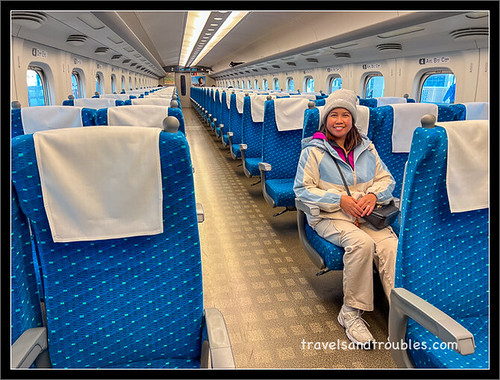 In de Shinkansen N700-serie