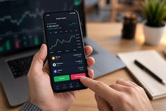 Krypto Markt auf Smartphone