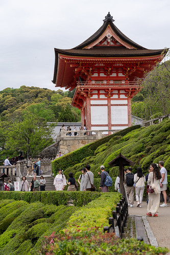 Kyoto, Japan - April 21, 2026: Many tourists visit Kiyomizu-dera temple, overtourism concept | by m01229