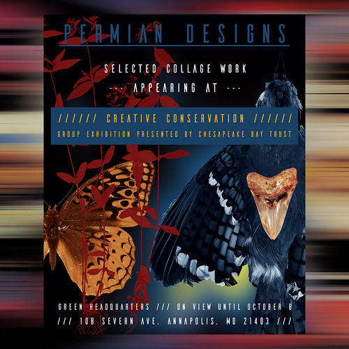 Permian Designs selected collage work showcased as part of the "Creative Conservation: A Celebration of Art & Nature" exhibition presented by the Chesapeake Bay Trust - Promo Flyer [01]