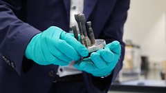 Tiny thrusters 3D-printed in space