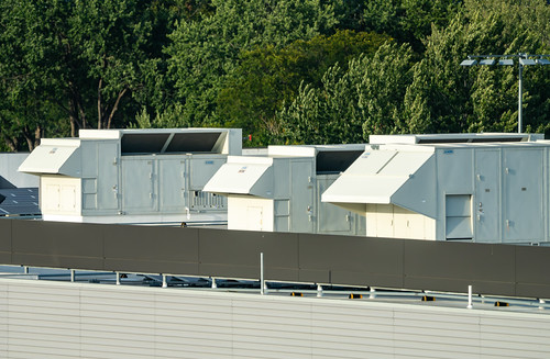 AAON Commercial HVAC on Rooftop