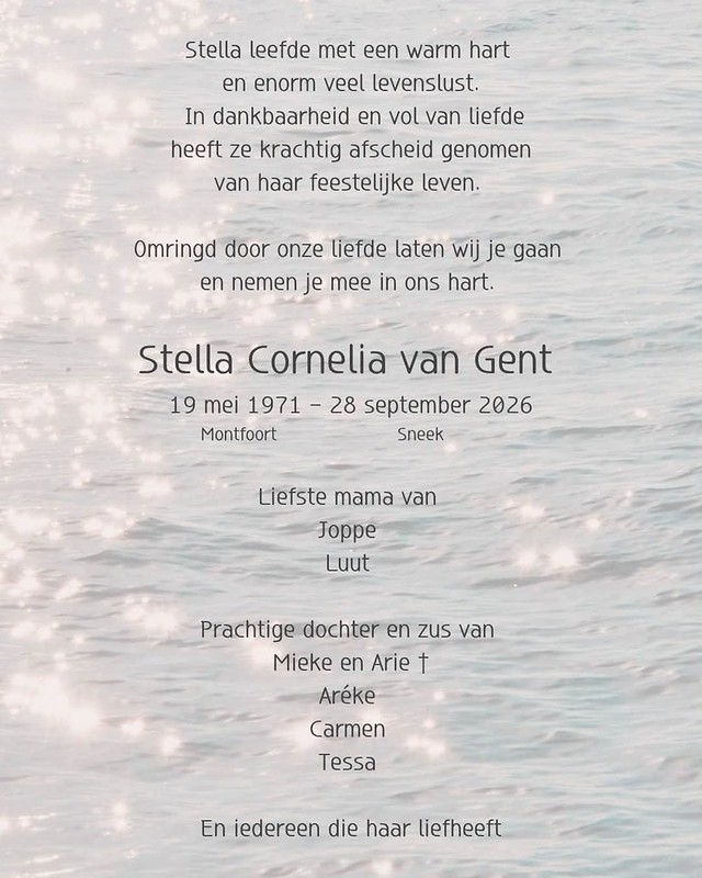 Dag lieve Stella