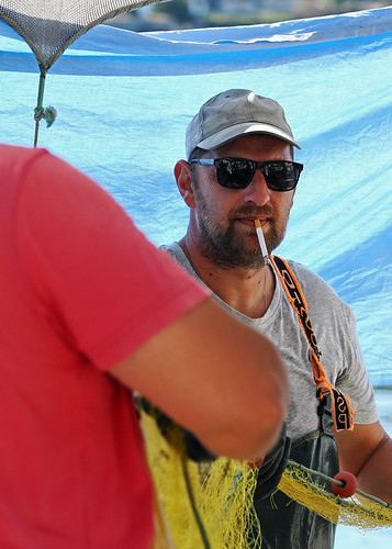 Local Fisherman - Myrina Harbour - Limnos (OM-1 & M.Zuiko 75mm f1.8 Prime Lens) SOOC - JPEG