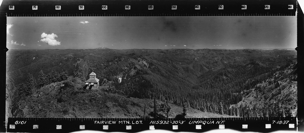 Fairview Peak Panorama 1937 southeast