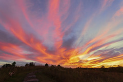 Fiery, Moody Fall Sunset