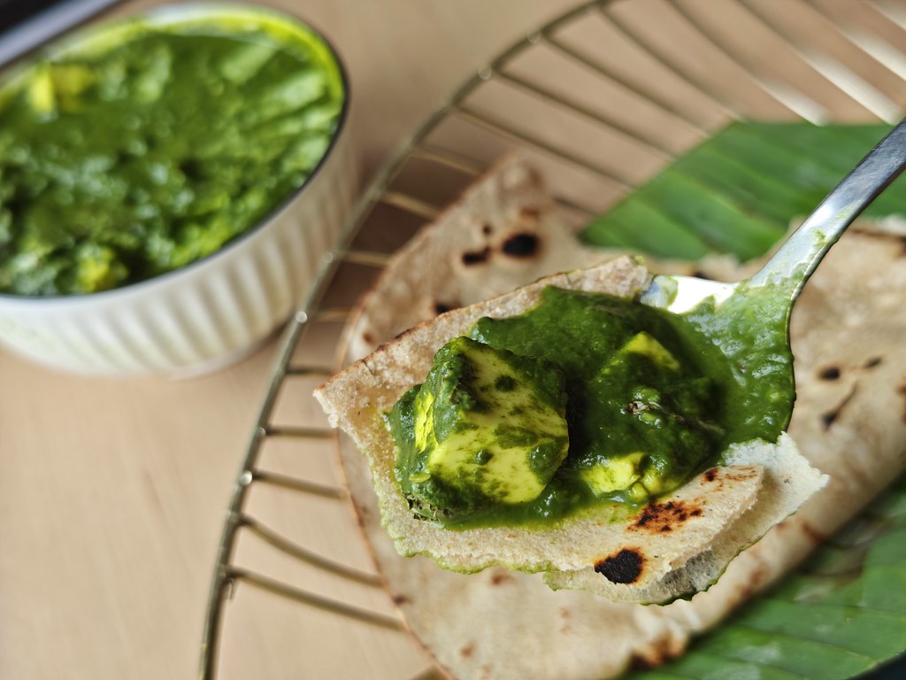 菠菜起司配恰巴提 Palak Paneer with Chapati rm$15 @ Chinch Cocktails & Cuisine USJ10