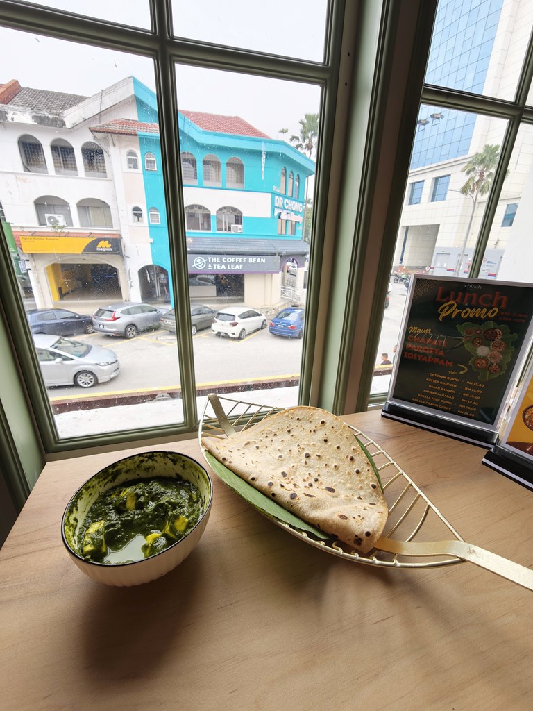 菠菜起司配恰巴提 Palak Paneer with Chapati rm$15 @ Chinch Cocktails & Cuisine USJ10