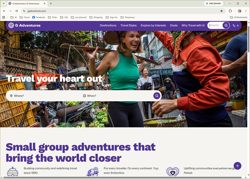 G Adventures Screenshot