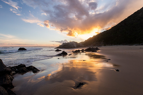 Keurbooms Beach at sunset
