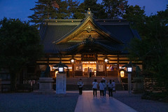 Oyama Shrine at Night 夜の尾山神社