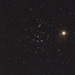Mars approaching the Beehive Cluster 10/10/2026 at 05:36am (Linton Guise)