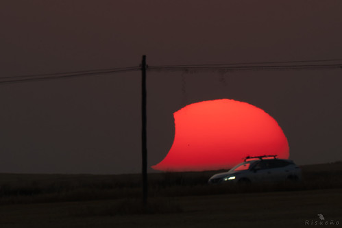 Eclipse solar total, 12 agosto 2026. Total solar eclipse, August 12, 2026. Fuentepiñel. Segovia