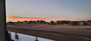 Sunrise or sunset photo of Castle Rock