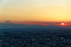 Sunset with Mt Fuji