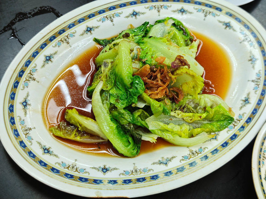 油麥菜 Yo Mak (Medium) rm$7 @ 平香客家排骨飯店 Restoran Peng Heong Hakka Paikut in Klang Town