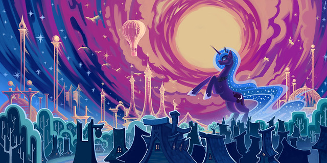Princess_Luna_Encharting_Dreams_by_Mikhael_Risan