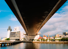 Beneath the bridge on Aomori’s waterfront