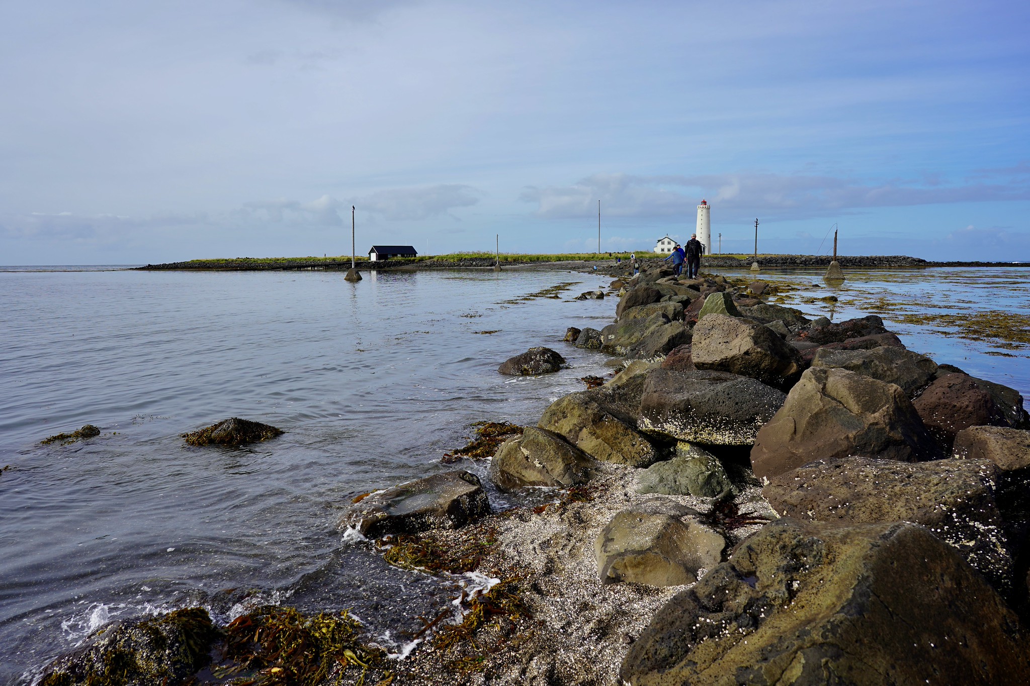 The causeway to Grótta