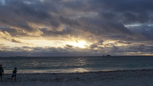 Sunset over the ocean