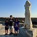 The statue of Ariadne along the causeway linking the islet of Palatia with Naxos town