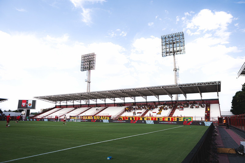 Pré jogo de Atlético GO x Sport Recife antes partida válida pela 33ª rodada da Série B do Campeonato Brasileiro no Estádio Antônio Accioly, em Goiânia, em 11 de outubro de 2026. Foto: Deividson Isídio e Heber Gomes / Sport Recife. Atlético GO x Sport Recife | Campeonato Brasileiro Série B 2026 | 11/10/2026