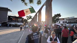 Manifestación de personal del IMSS en Querétaro