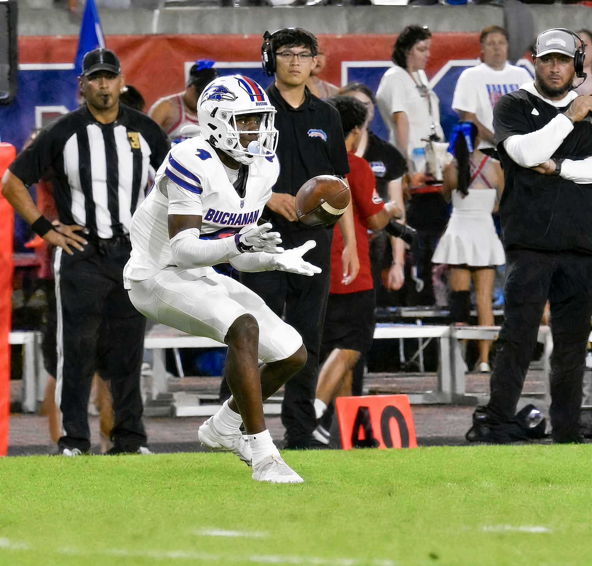 Josiah Perry with the reception