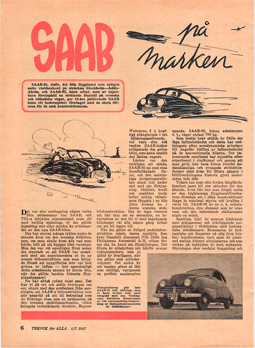 SAAB på marken, Teknik för alla nr 14, 1947 (1)