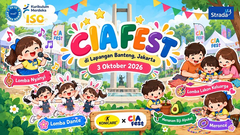 Serunya CIA Fest 2026: Anak dan Orang Tua TK Strada Nawar Tampil Kompak di Lapangan Banteng