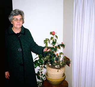Cora with rose 1968
