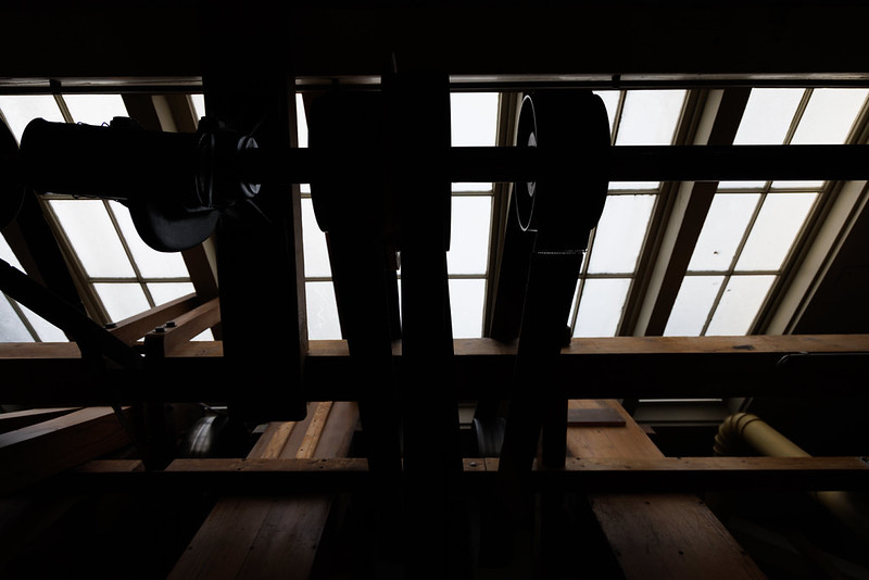Maschinerie und Dachfenster