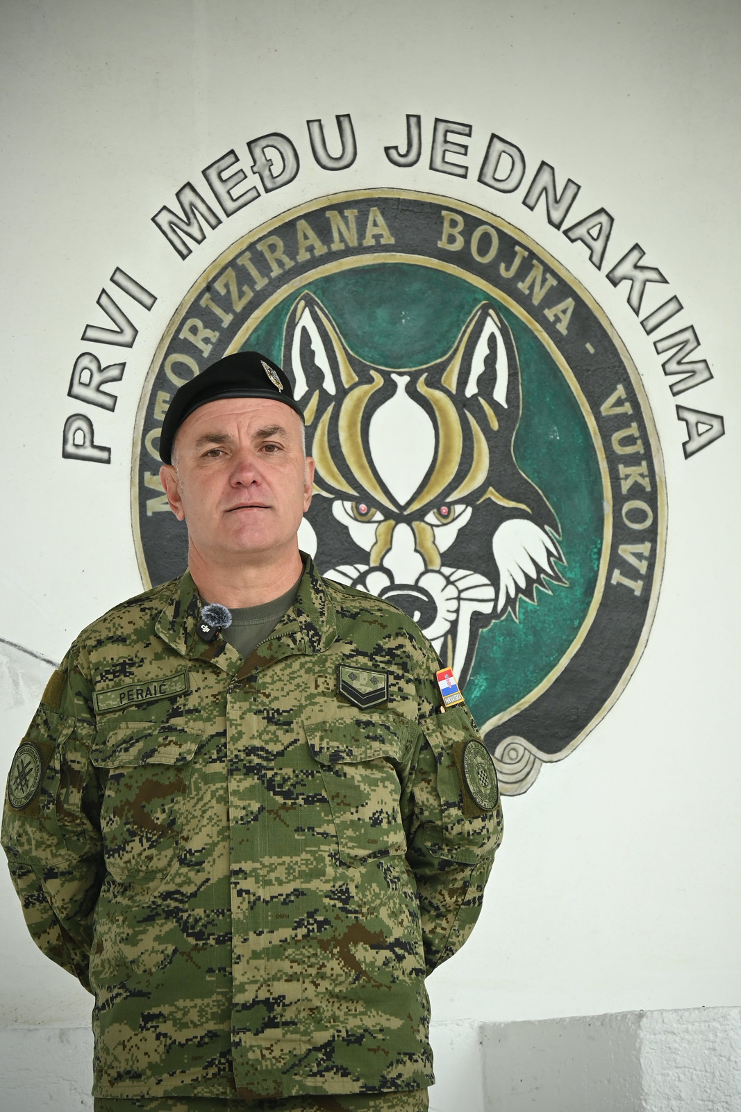 Pripadnici motorizirane bojne Vukovi na 1005. Milenijskoj fotografiji