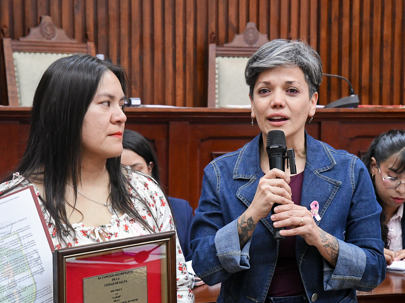 El CD Reconoció la "Labor" Realizada por la Señora