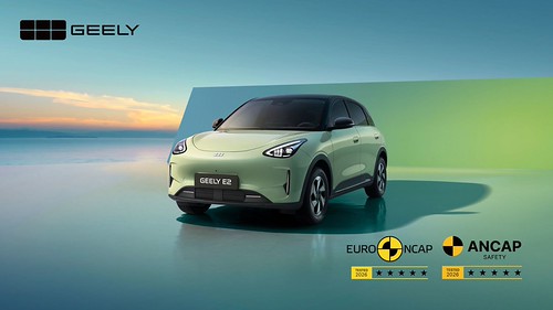 Geely E2 conquista as 5 estrelas nos testes Euro NCAP