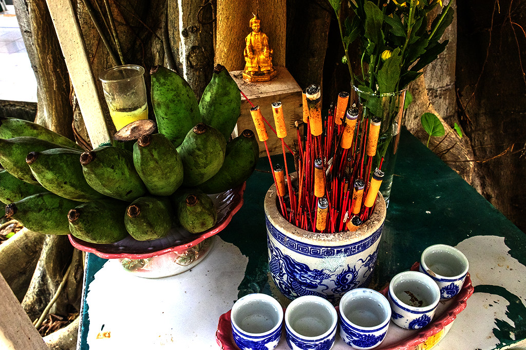Shrine at small banyan tree inside DC HomeStay on 10-23-26--Vung Tau copy