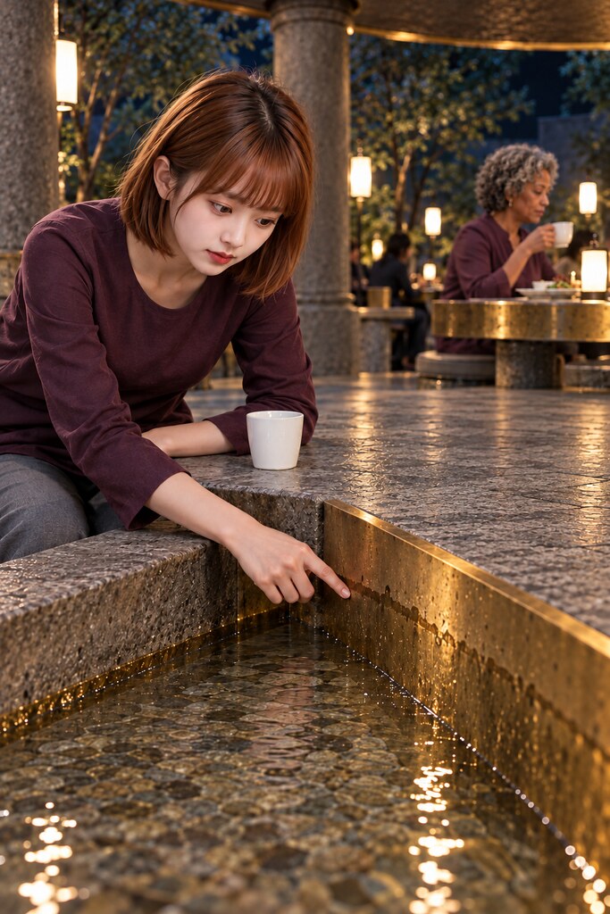 史旺姬《河流穿過金色城市》第14幅，第4章「留下的空缺」